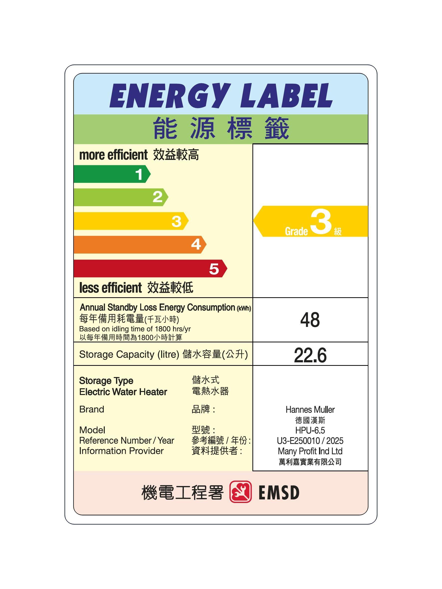 "德國漢斯" 中央壓力多位供水式電熱水爐 (23公升) 產品圖4