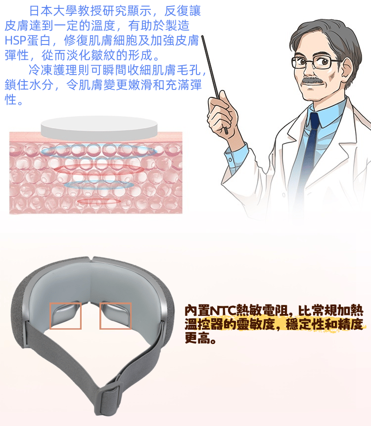 "日本大象" 冷熱氣囊按摩眼罩 產品詳情圖片 6