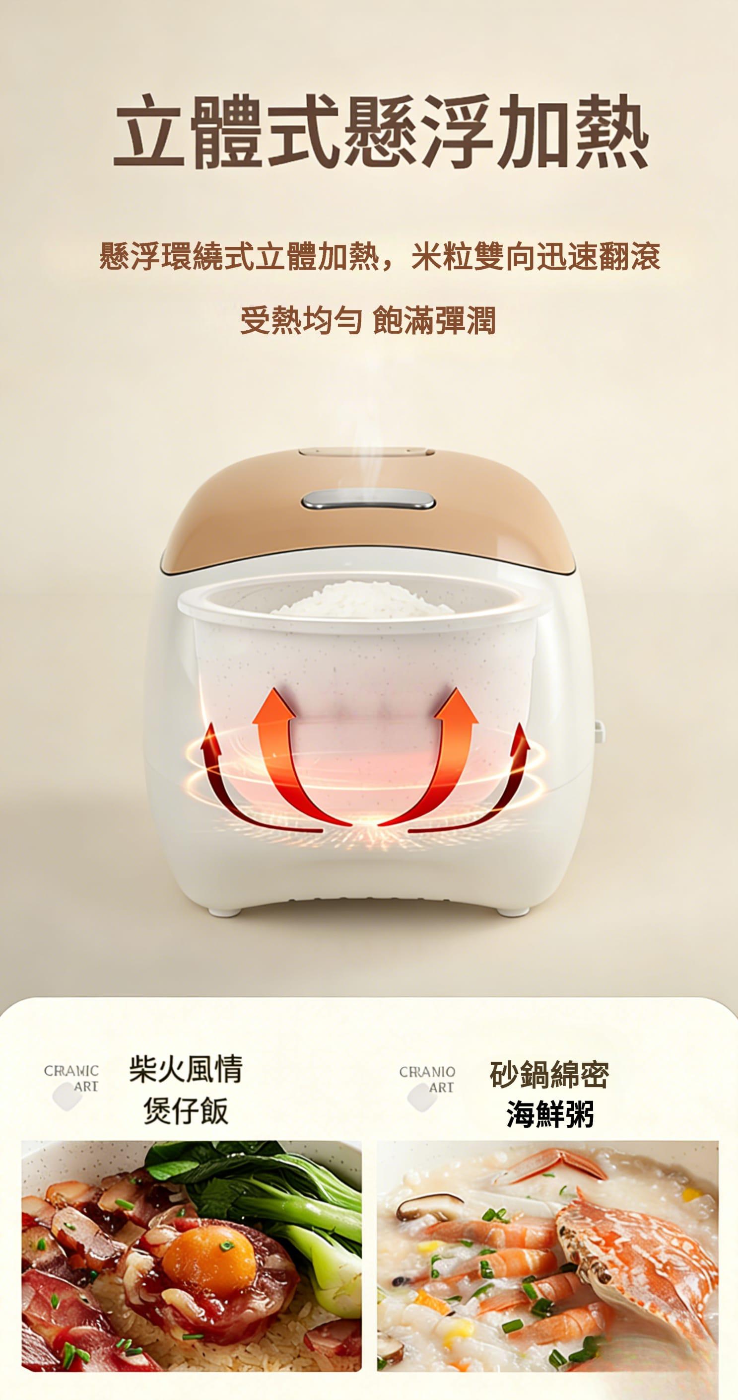 "伊瑪牌"『瓷釜』白瓷內鍋快思邏輯西施煲 (0.8L) IRC-FD20 產品詳情圖片 12